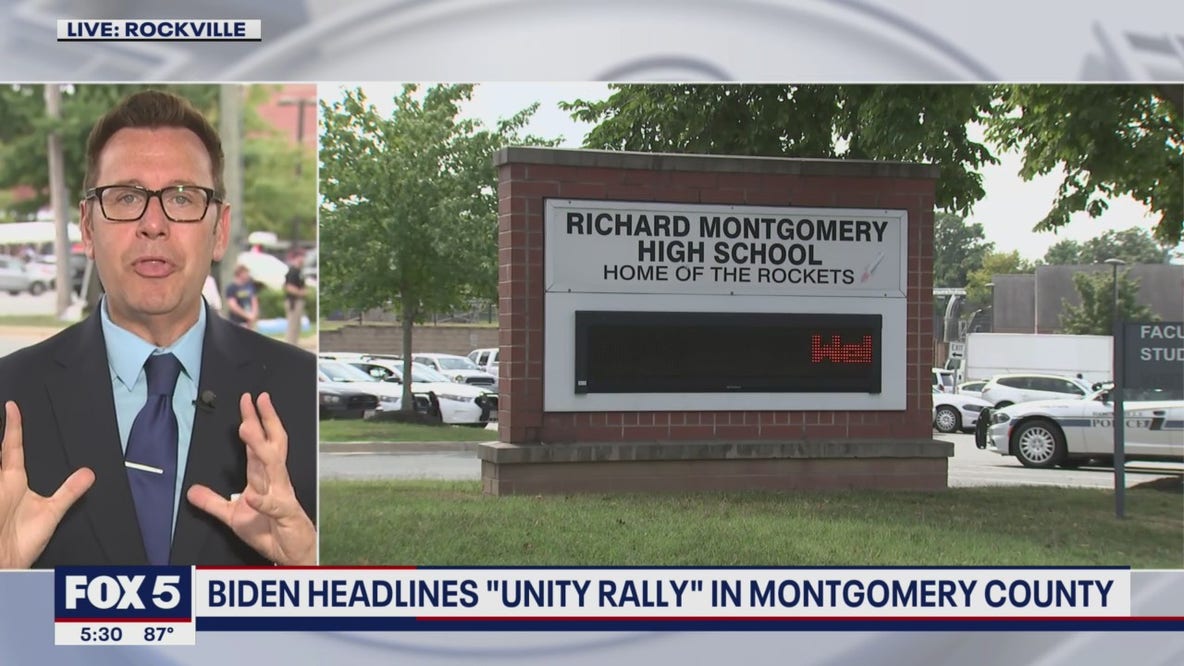 Pres. Biden attends unity rally in Montgomery County